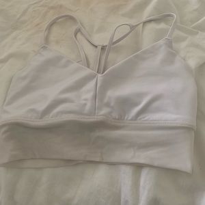 white alo yoga bra